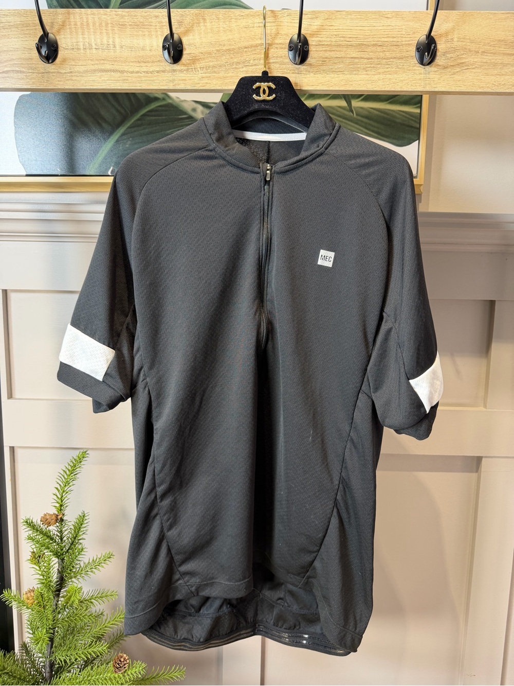 MEC Mountain Equipment CO-OP Cycling Half Zip Jersey Man L Black